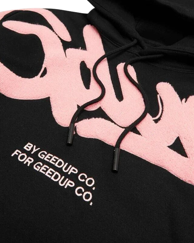 Geedup Handstyle Hoodie 'Black / Pink' (2022)