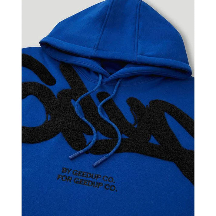 Geedup Handstyle Hoodie 'Royal Blue / Black' (2022)