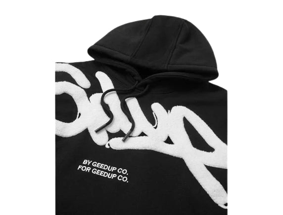 Geedup Handstyle Hoodie 'Black White' (2023)