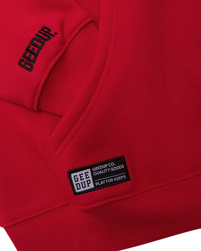 Geedup Handstyle Hoodie 'Red / Black' (2024)