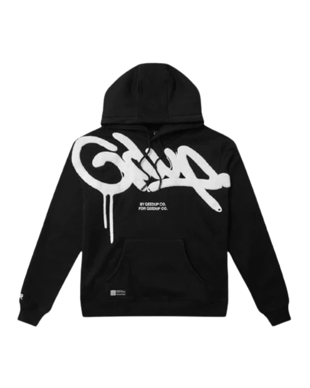 Geedup Handstyle Hoodie 'Black White' (2023)