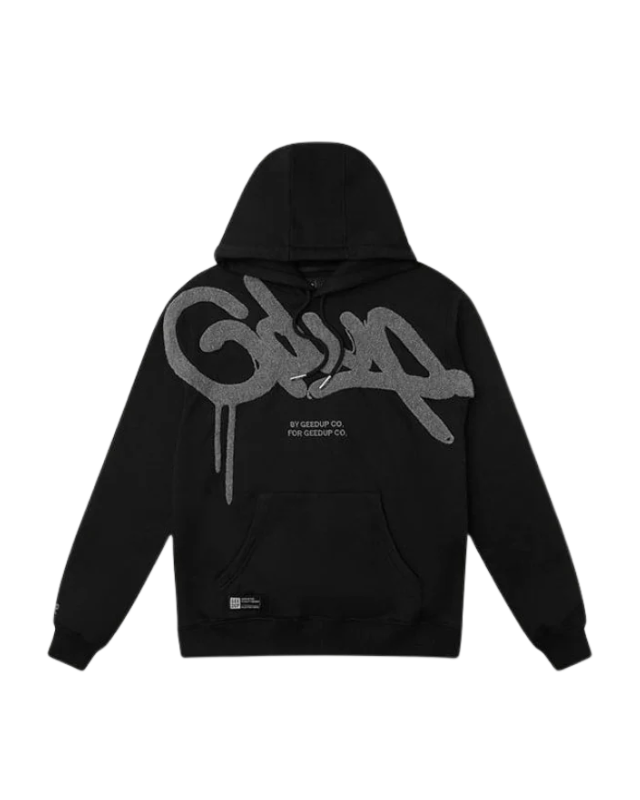 Geedup Handstyle Hoodie 'Black / Grey' (2024)