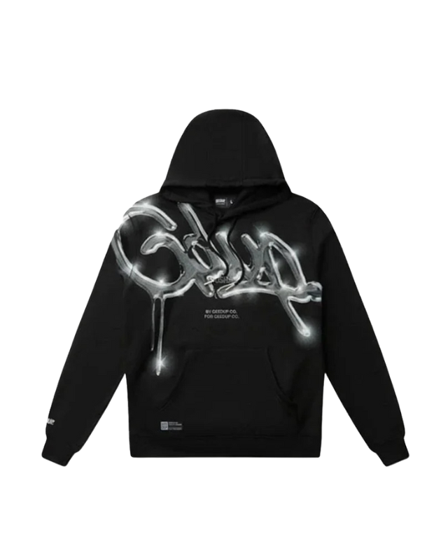 Geedup Handstyle Hoodie 'Black / Chrome' (2024)