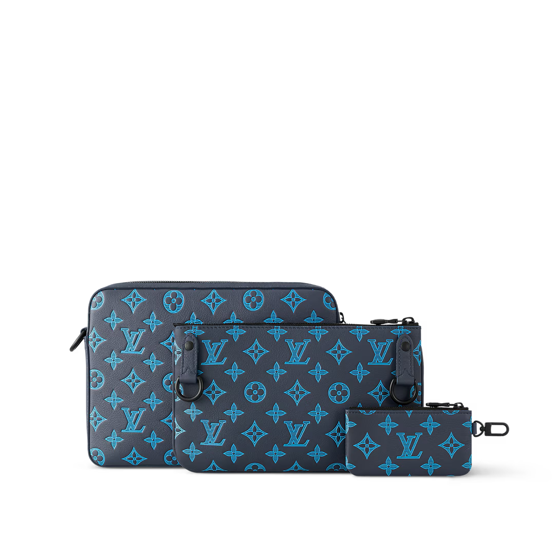 LV Trio Messenger Bag - Navy River Blue