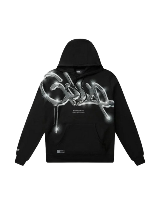 Geedup Handstyle Hoodie 'Black / Chrome' (2024)